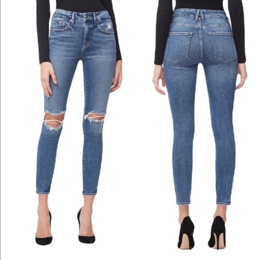 GOOD AMERICAN Good Legs High Waist Crop Skinny Jeans 28 6 Nordstrom Kardashian